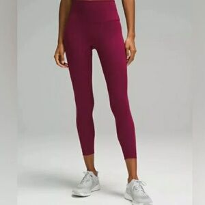 Lululemon Wunder Train High-Rise Tight 25" Color: Deep Luxe (DELX) Size: 6